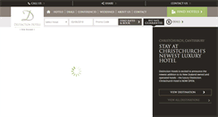 Desktop Screenshot of distinctionhotels.co.nz